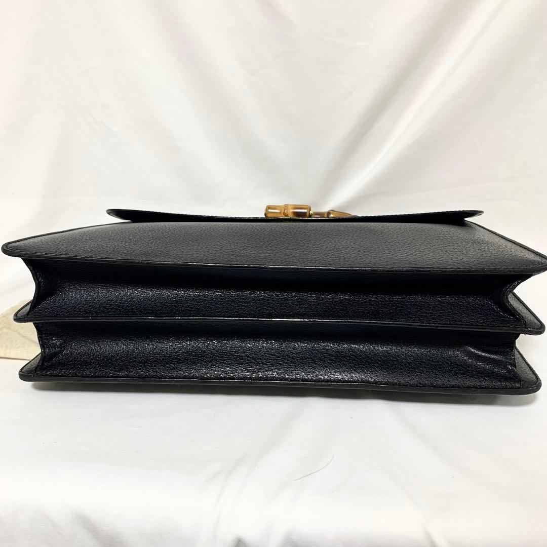 【バンブー】オールドグッチ　OLD GUCCI　ビジネスバッグ　ブリーフケース
