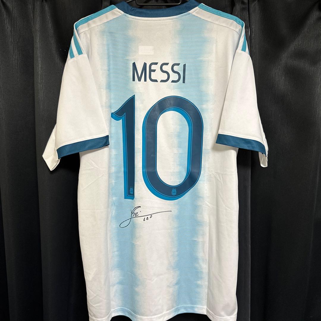 リオネル・メッシ　直筆サイン　ユニフォーム　アルゼンチン　ICONS 証明書付き