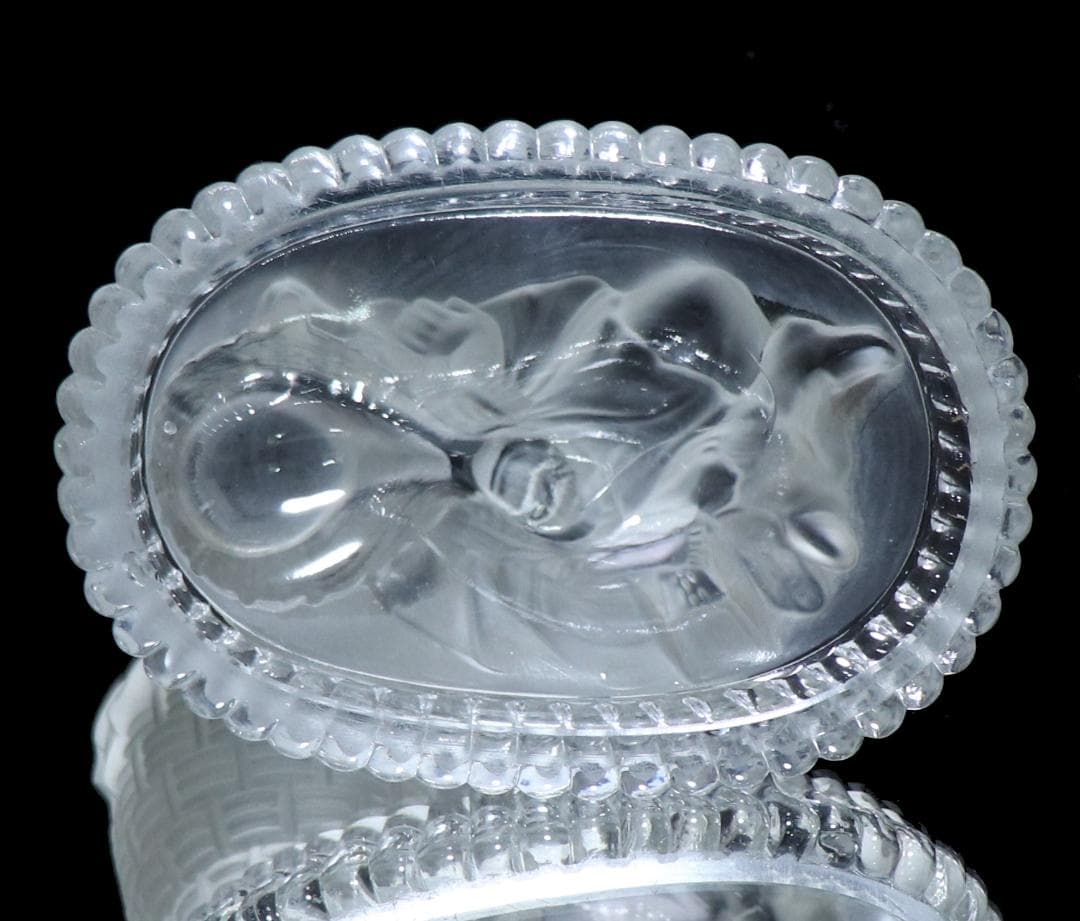 オールド・バカラ 1878年頃 カタログ掲載 フロスト装飾 キャンドルスタンド