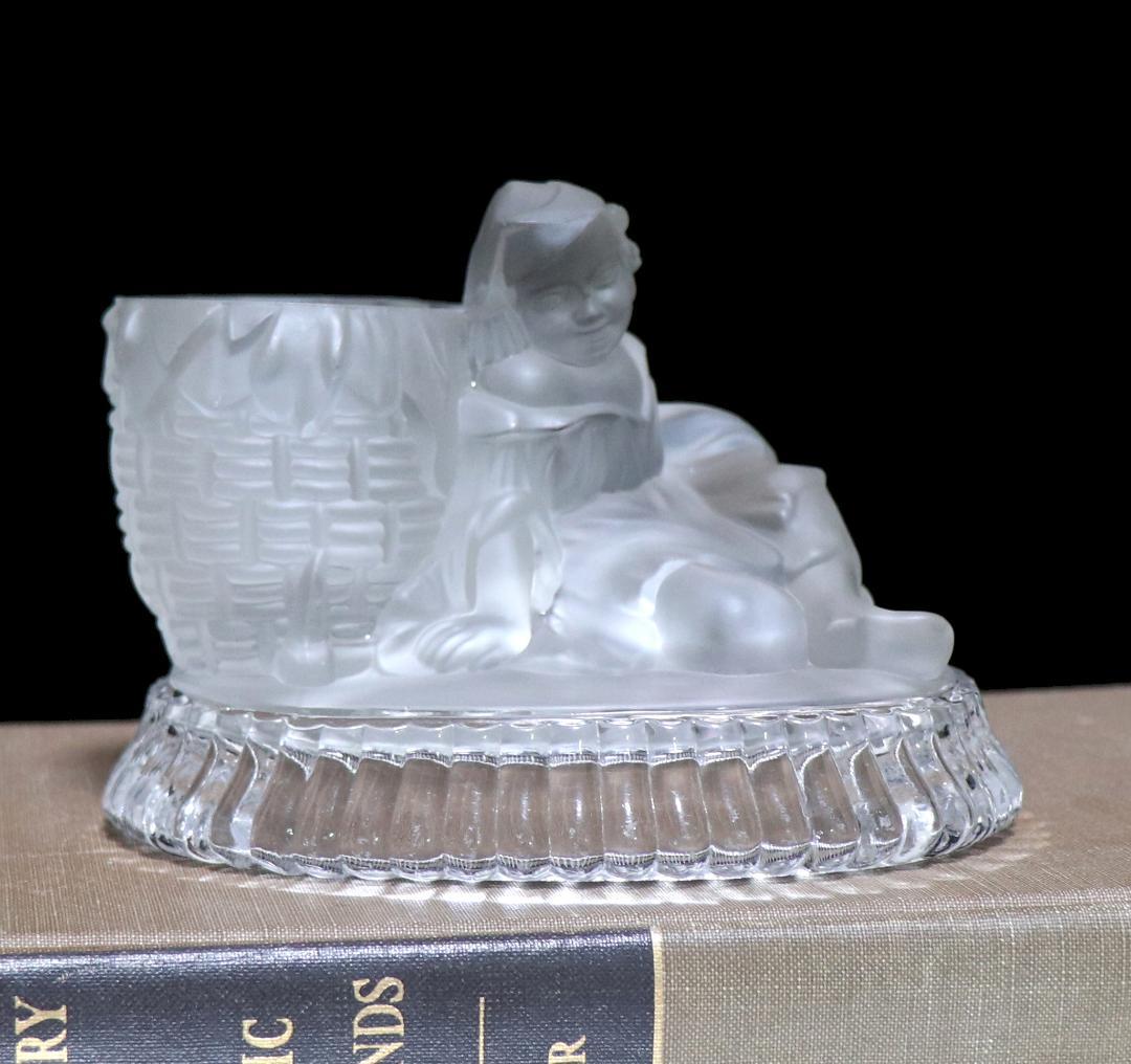 オールド・バカラ 1878年頃 カタログ掲載 フロスト装飾 キャンドルスタンド