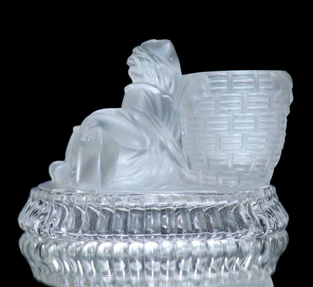 オールド・バカラ 1878年頃 カタログ掲載 フロスト装飾 キャンドルスタンド