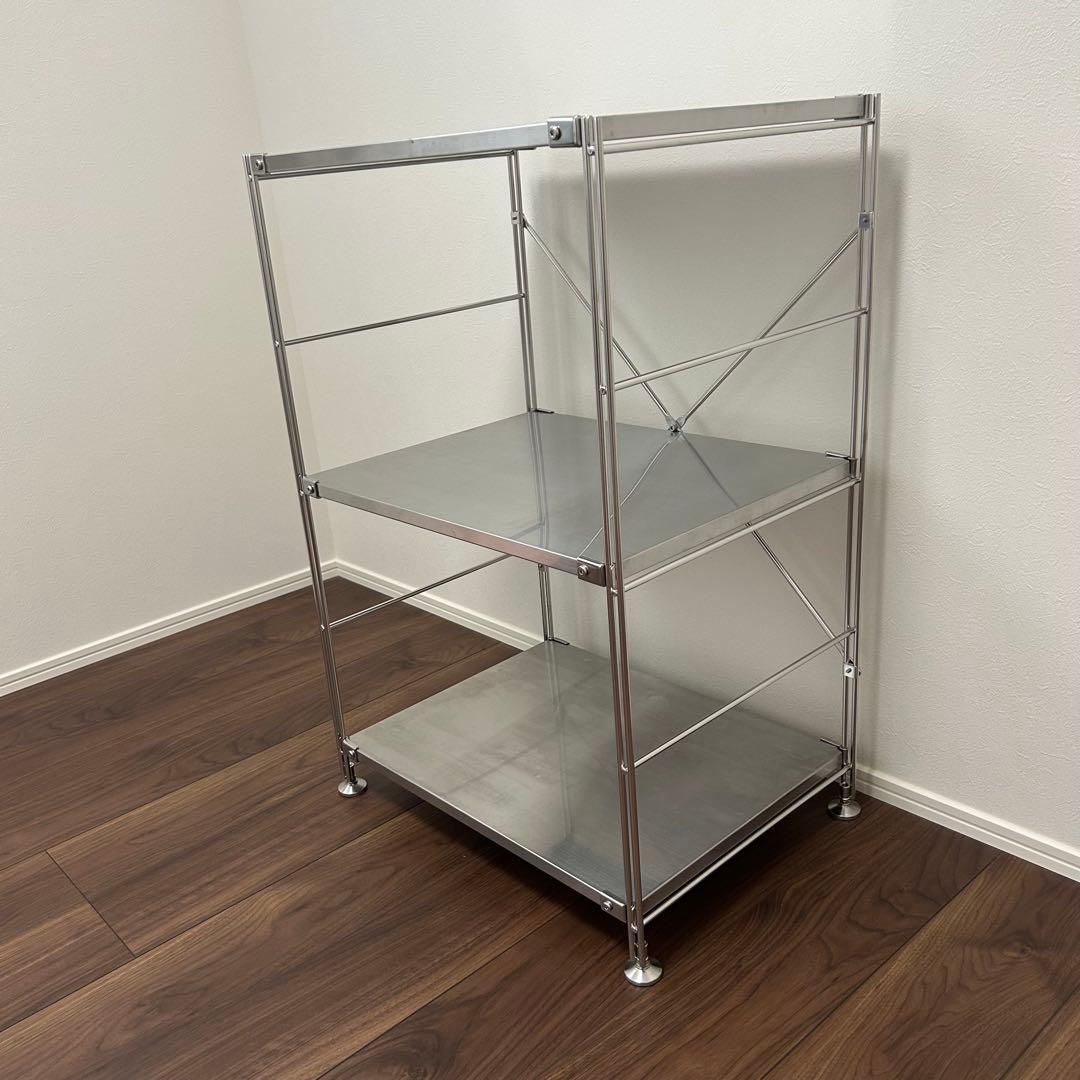 無印良品　ステンレスユニットシェルフ　ステンレス棚セット　小