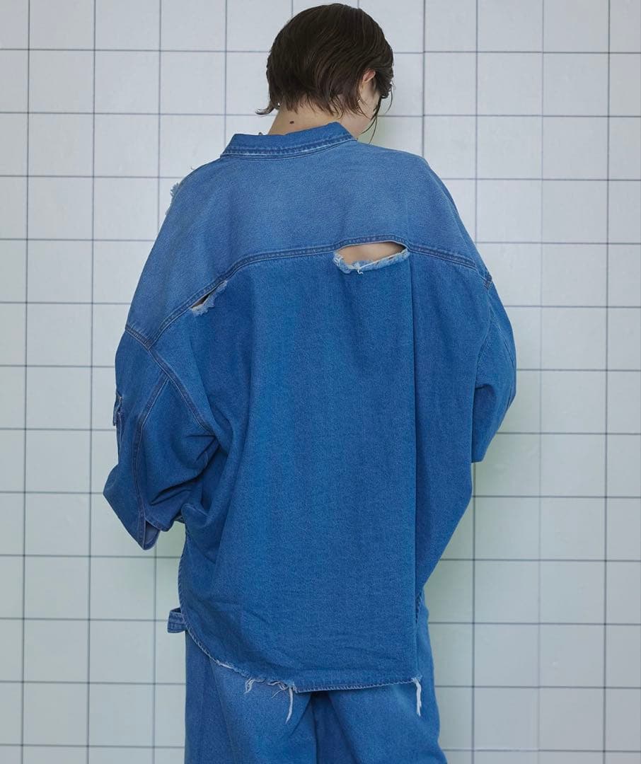 MAISON SPECIAL デニムオーバーサイズシャツ