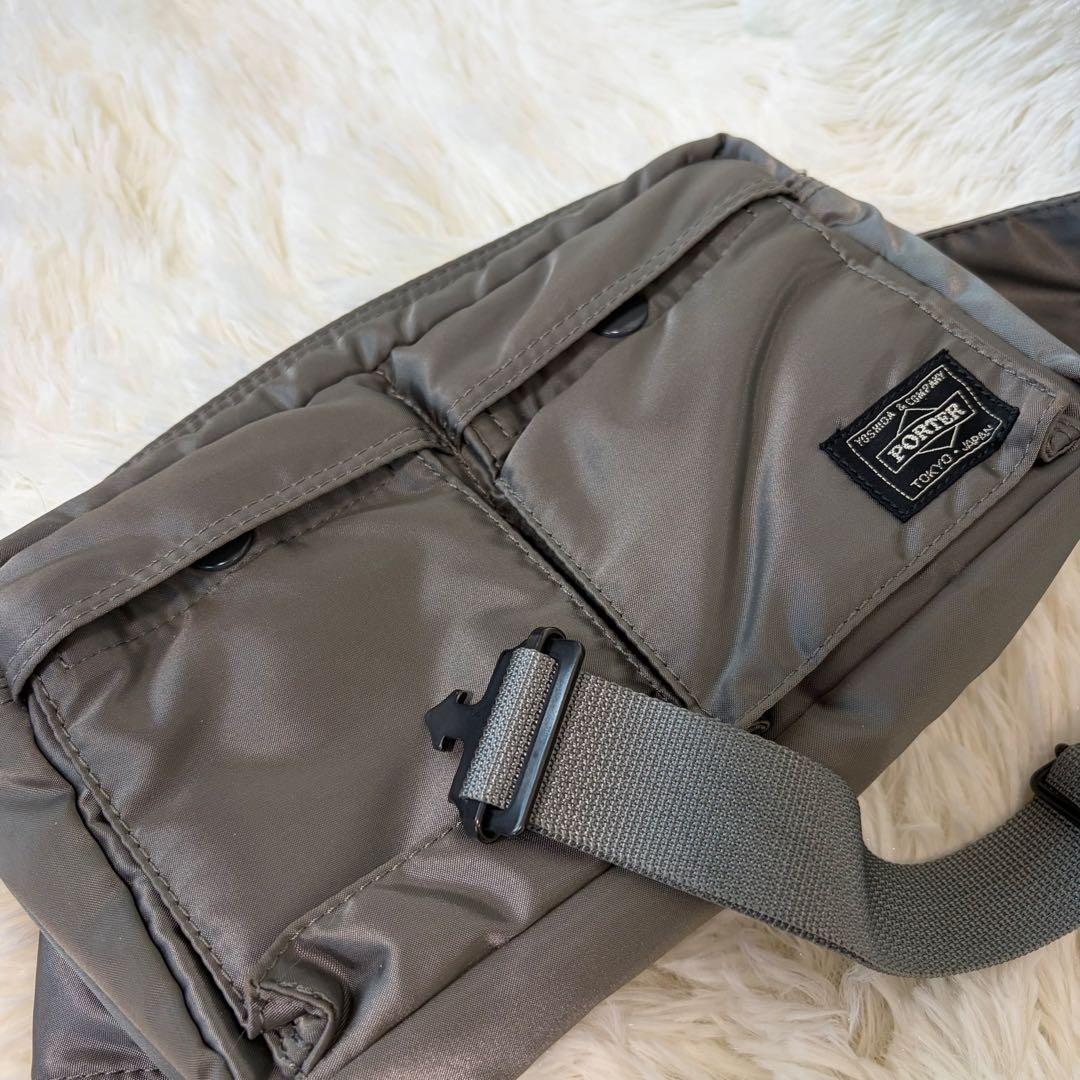 ポーター　タンカー　ショルダーバッグ　シルバーグレー