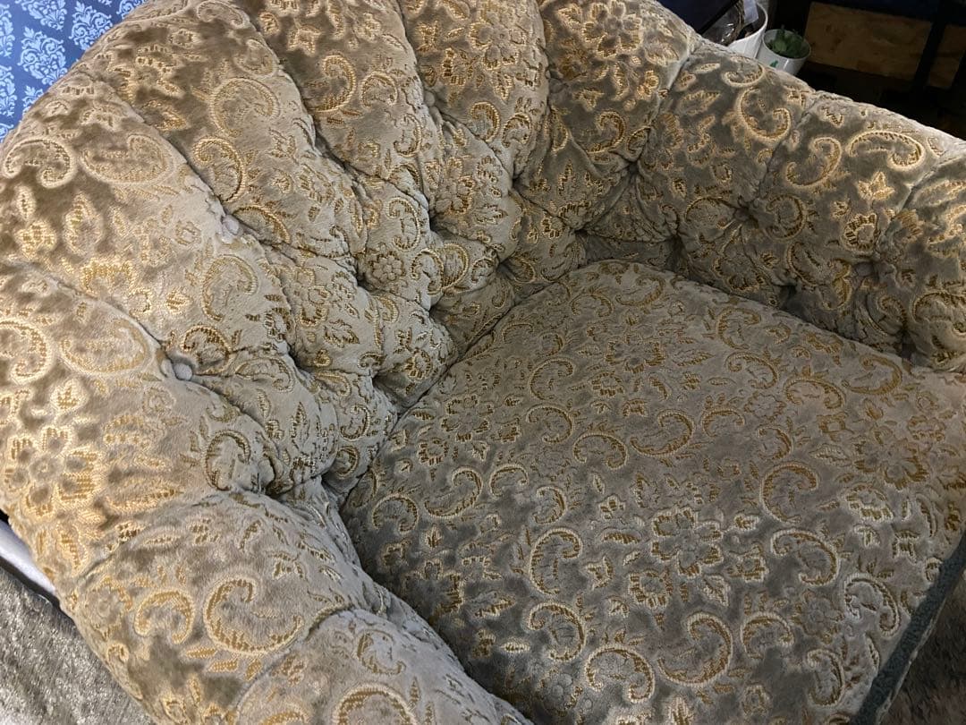 マルニ木工　1人掛けソファ 金華山　アンティークソファ　カリモク