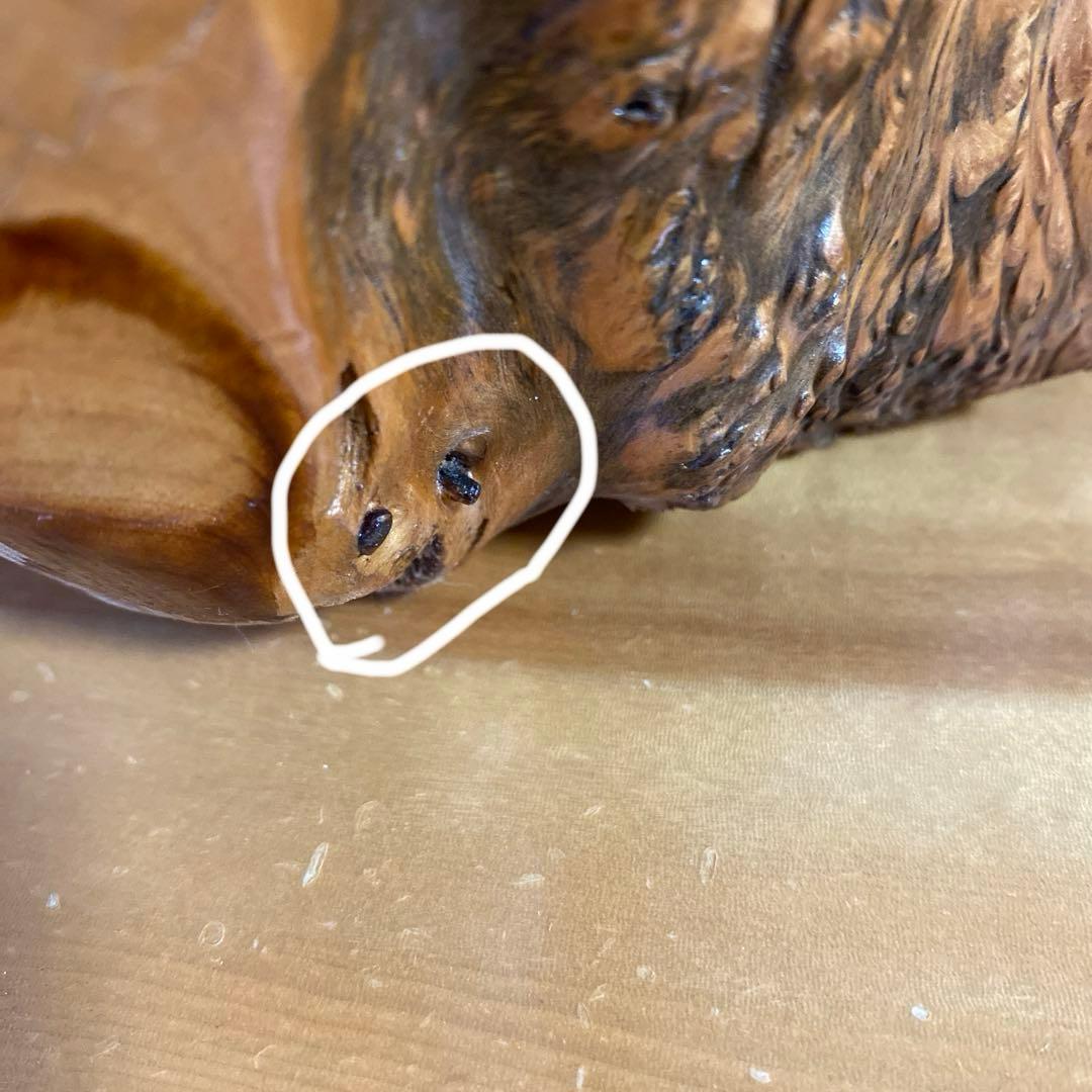 アーリー様リクエスト‼️ 木彫りのフクロウ　縁起物　置き物　インテリア オブジェ