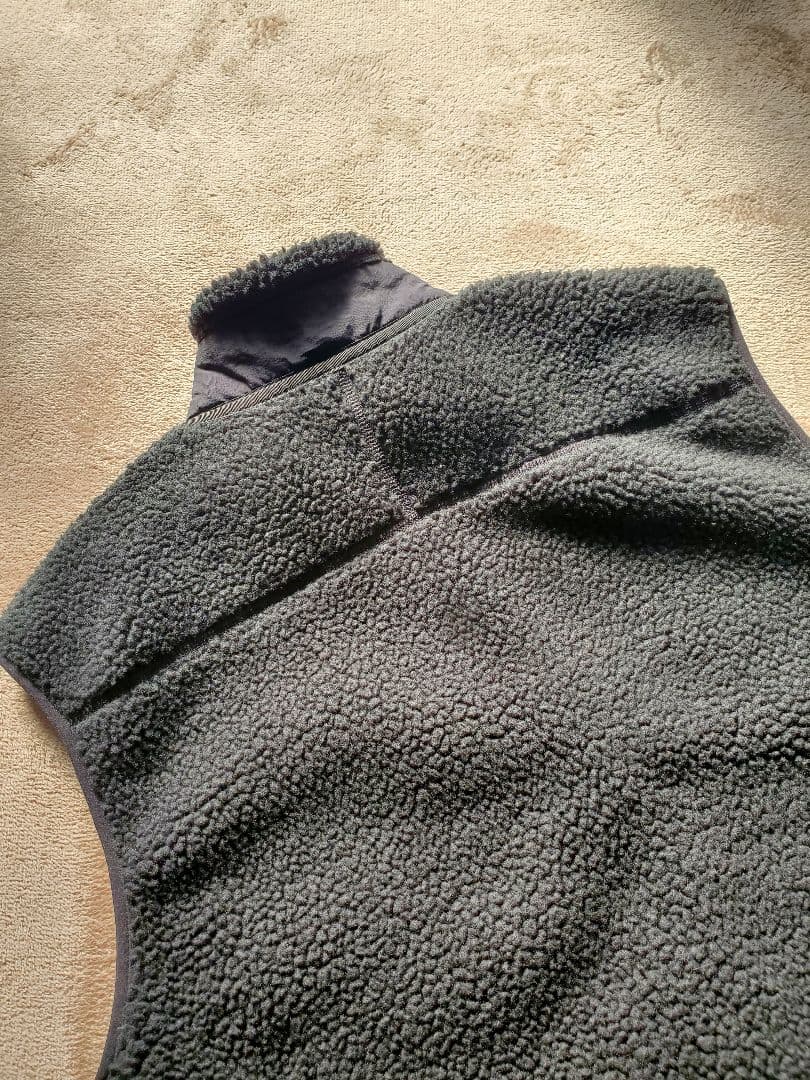 19年 メンズL パタゴニア ベスト　フリース　レトロX 黒　ブラック