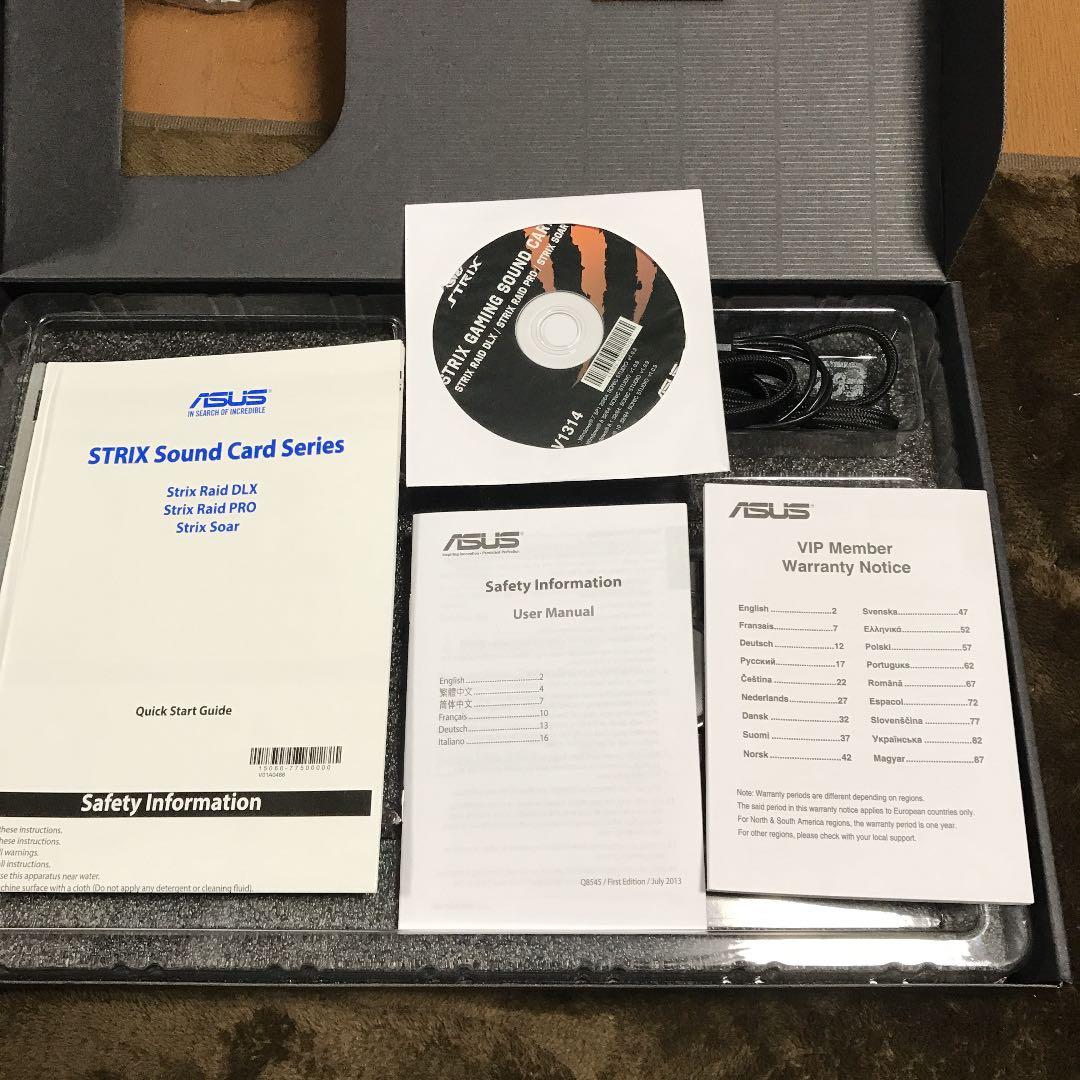 ASUS STRIX RAID DLX ゲーミングサウンドカード