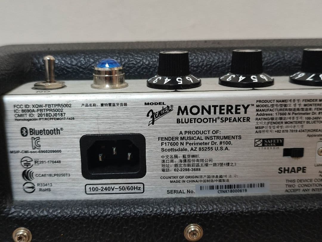 Fender MONTEREY スピーカー