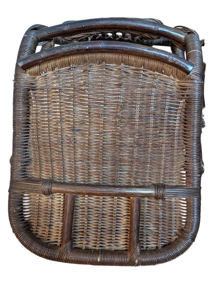 ラタン製 座椅子 3脚セット 和モダン アジアンテイスト