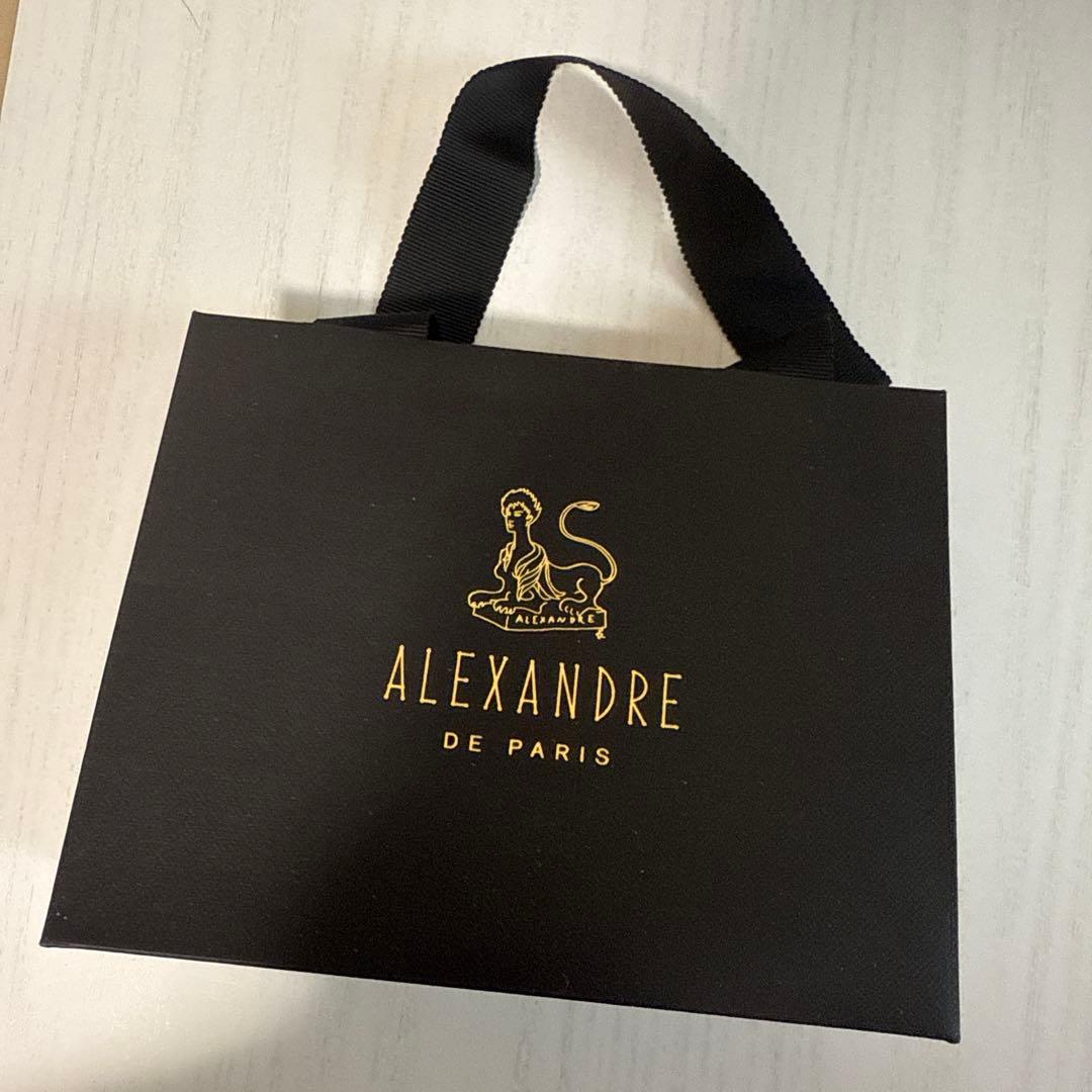 【試着のみ】アレクサンドルドゥパリ　ヘアクリップ　M ブラウン