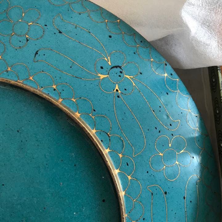 七宝　中国　故宮博物館　万博　愛知万博　トルコ　トルコ色　七宝皿