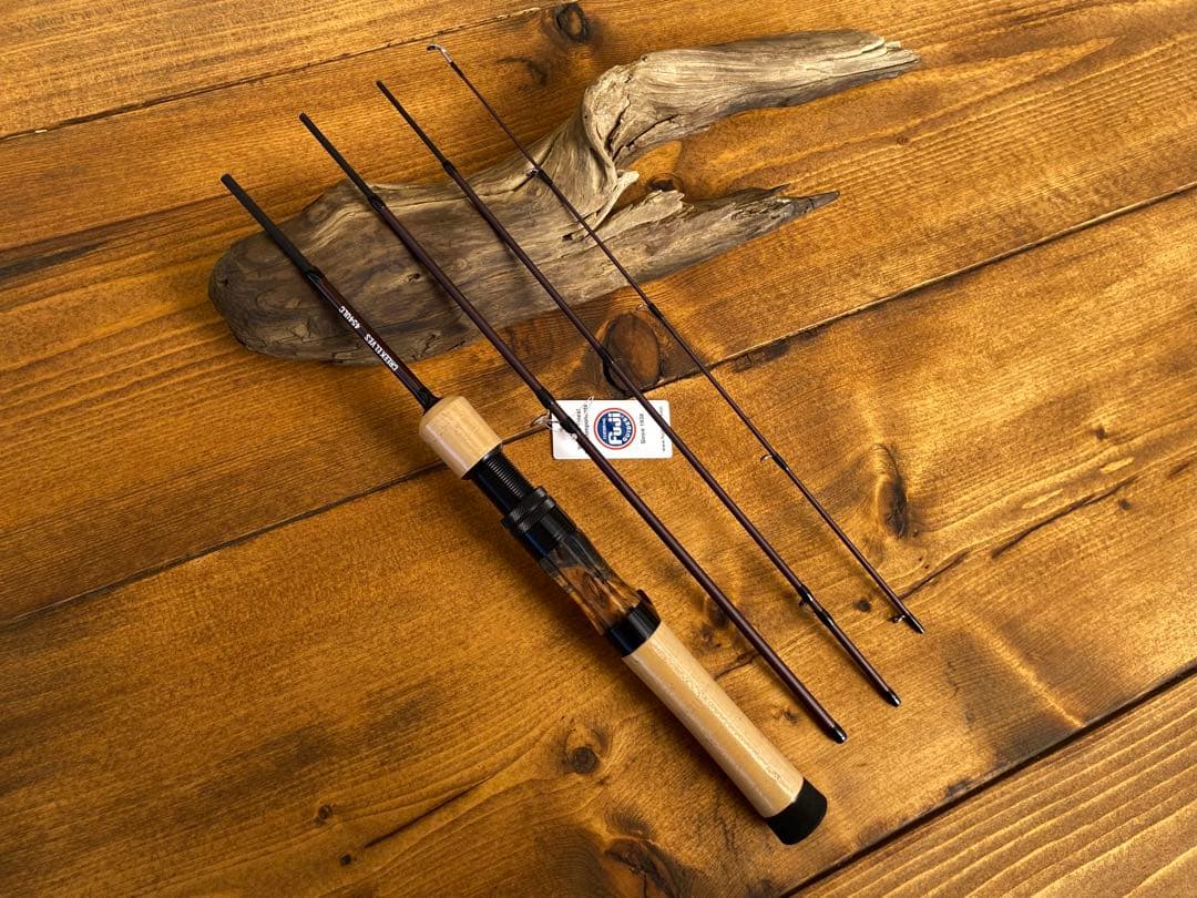 トラウトロッド　パックロッド　ベイトロッド　渓流釣り　天然木グリップ　源流