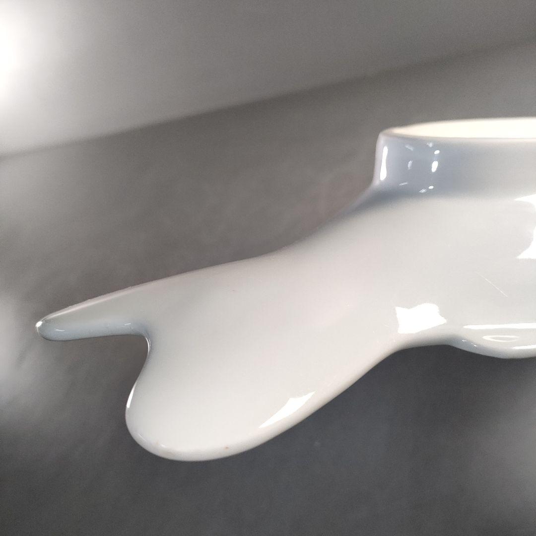 A1374-2/京峰 作/白磁魚文銘々皿5客/大皿/飾皿/盛皿/膾皿/懐石道具/