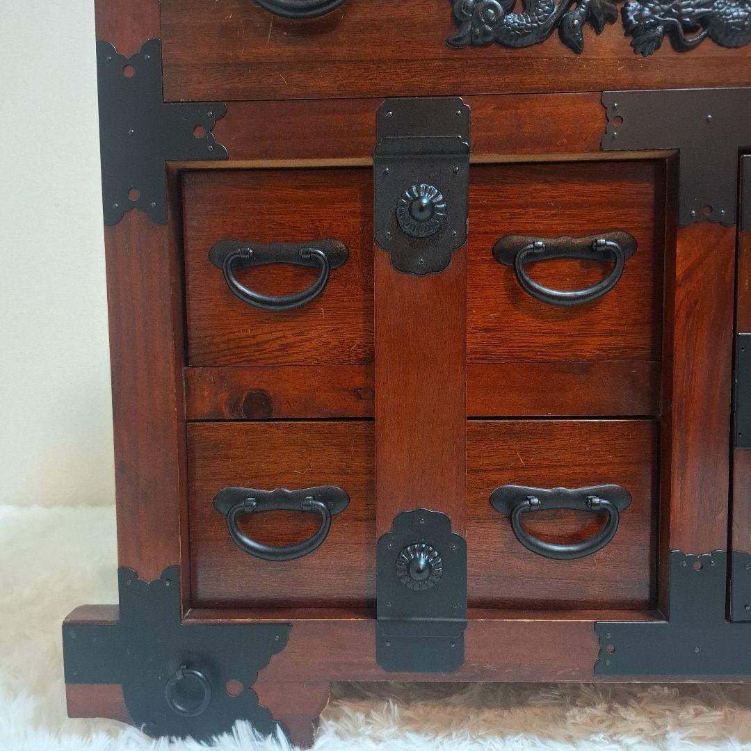 【希少】民芸調家具 和箪笥 からくり箪笥 インテリア 昭和レトロ 和