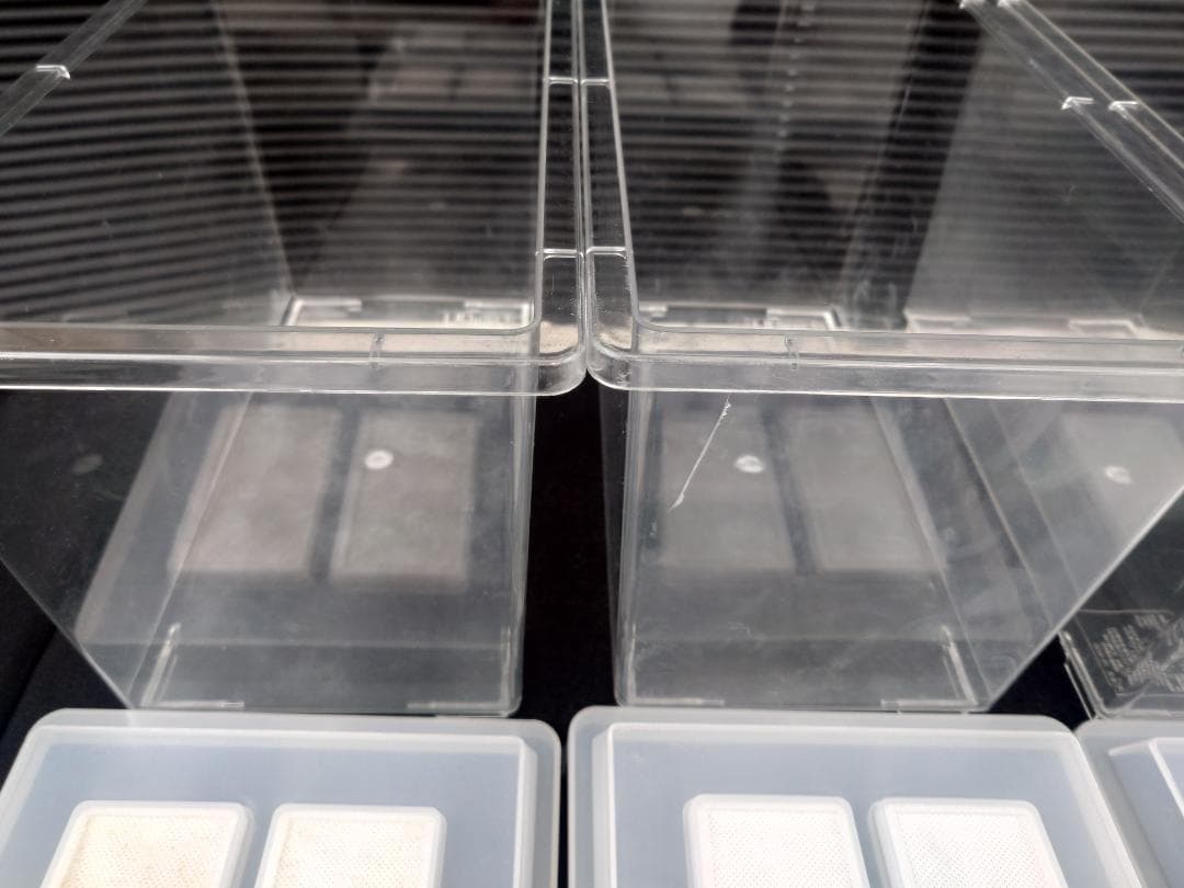 【大輔】飼育ケース　コバエシャッター大４個　中４個　他２個　交換フィルター