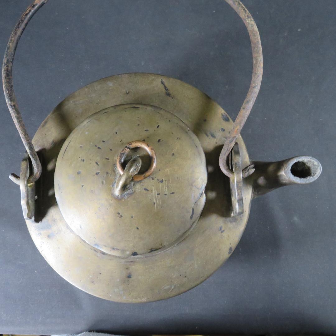 やかん 薬缶 銅ヤカン 薬缶 やかん 銅製 真鍮 三つ足