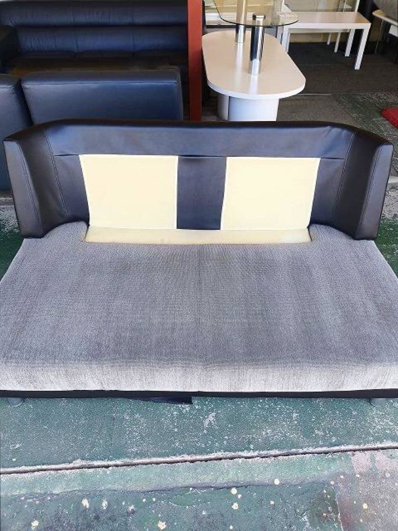 ニトリ RN11047 グレー 2人掛けソファ 背もたれクッション付き