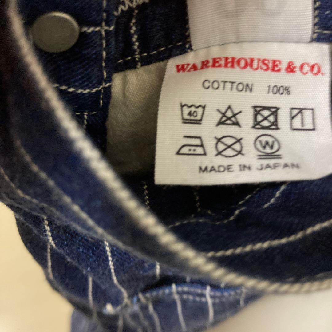 WAREHOUSE ウエアハウス　オーバーオール　LOT1093 ストライプ