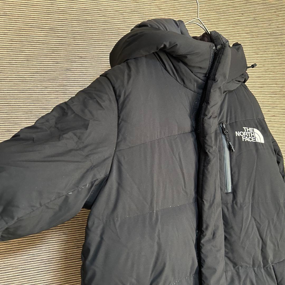 【ノースフェイス】ロングダウンコート　ベンチコート　XSブラック黒　刺繍　F5
