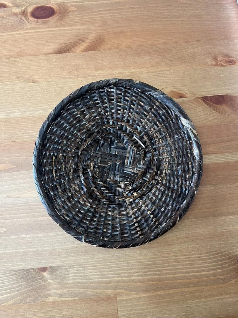 【20枚セット】蕎麦ざる 竹ざる 蕎麦皿 そばざる 黒竹 直径約24cm 戸隠風