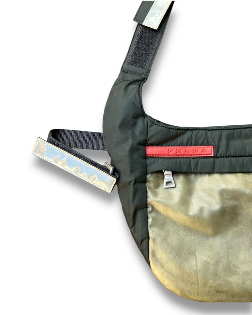 90s伊製プラダスポーツPRADA CHEST RIG ショルダーボディバッグ