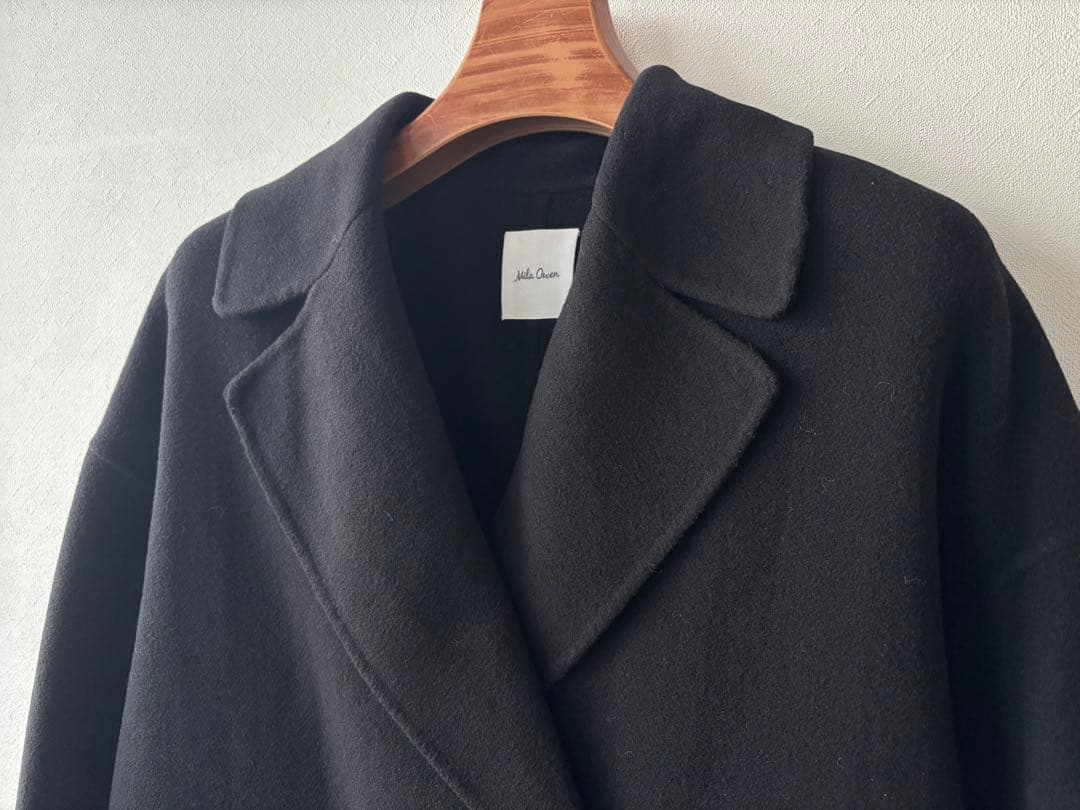 《新品タグ付き》ミラオーウェン woolコクーンシルエットピーコート