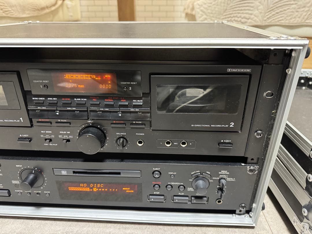 TASCAM 202 MK III & MD-301 デッキ