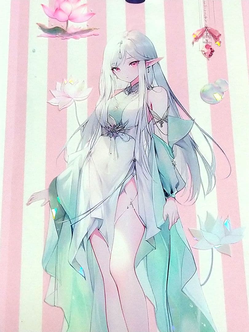 廃盤品✩J1053▶妖影幽姬(贝壳光)青玉白切り売り海外人物女の子AIマステ