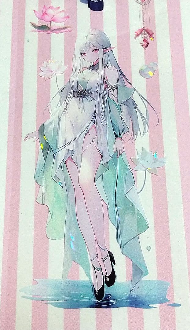 廃盤品✩J1053▶妖影幽姬(贝壳光)青玉白切り売り海外人物女の子AIマステ