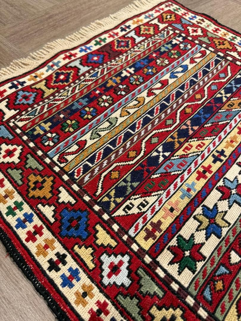 手織り アゼルバイジャン スマック キリム ランナー 192x59cm ペルシャ