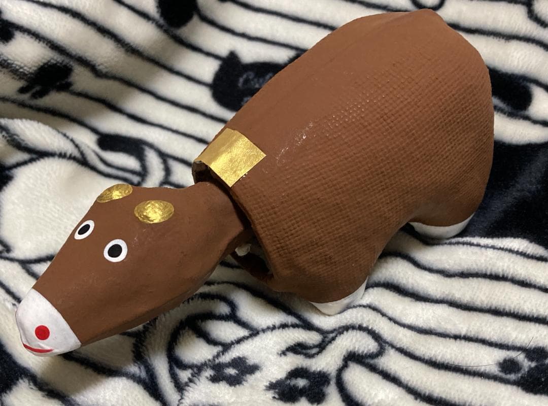 無印良品 福缶 縁起物7体セット「張子うしなすび/巴久張子/開運招き丑/他」