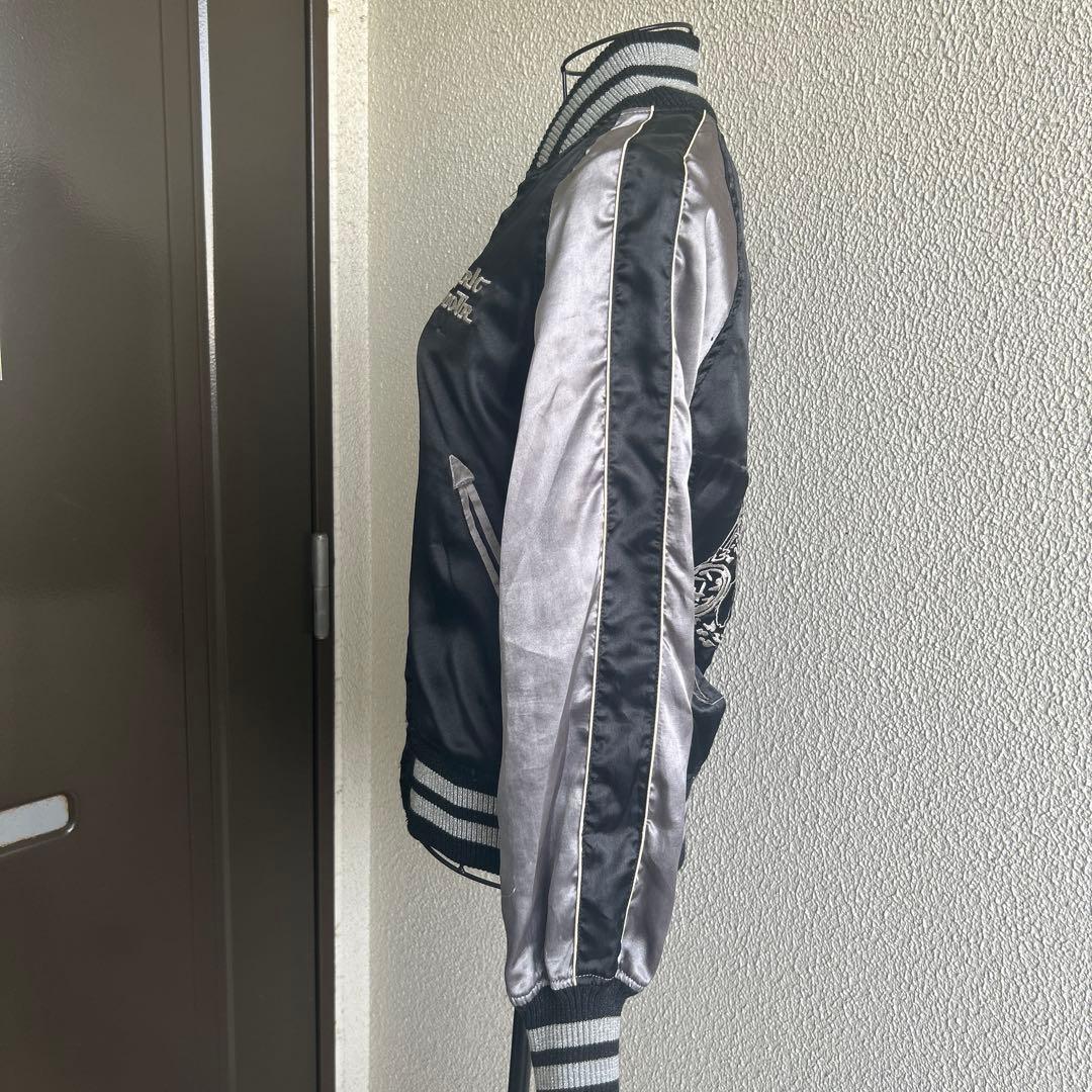 HYSTERIC GLAMOUR スカジャン バイカースタイル サテンジャケット