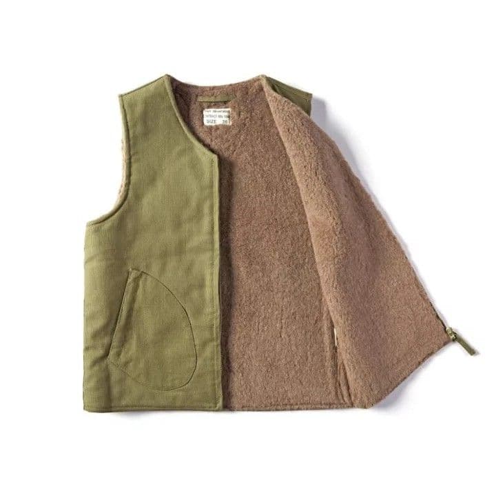 N-1 デッキベスト　カーキ　４０　ミリタリーベスト　アメカジ バイク