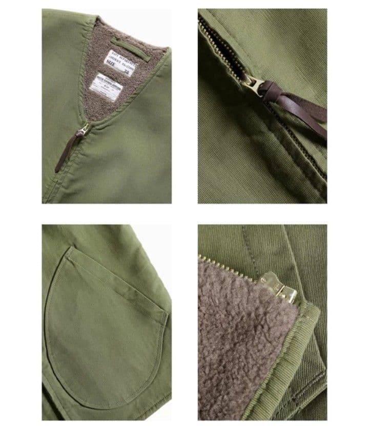 N-1 デッキベスト　カーキ　４０　ミリタリーベスト　アメカジ バイク