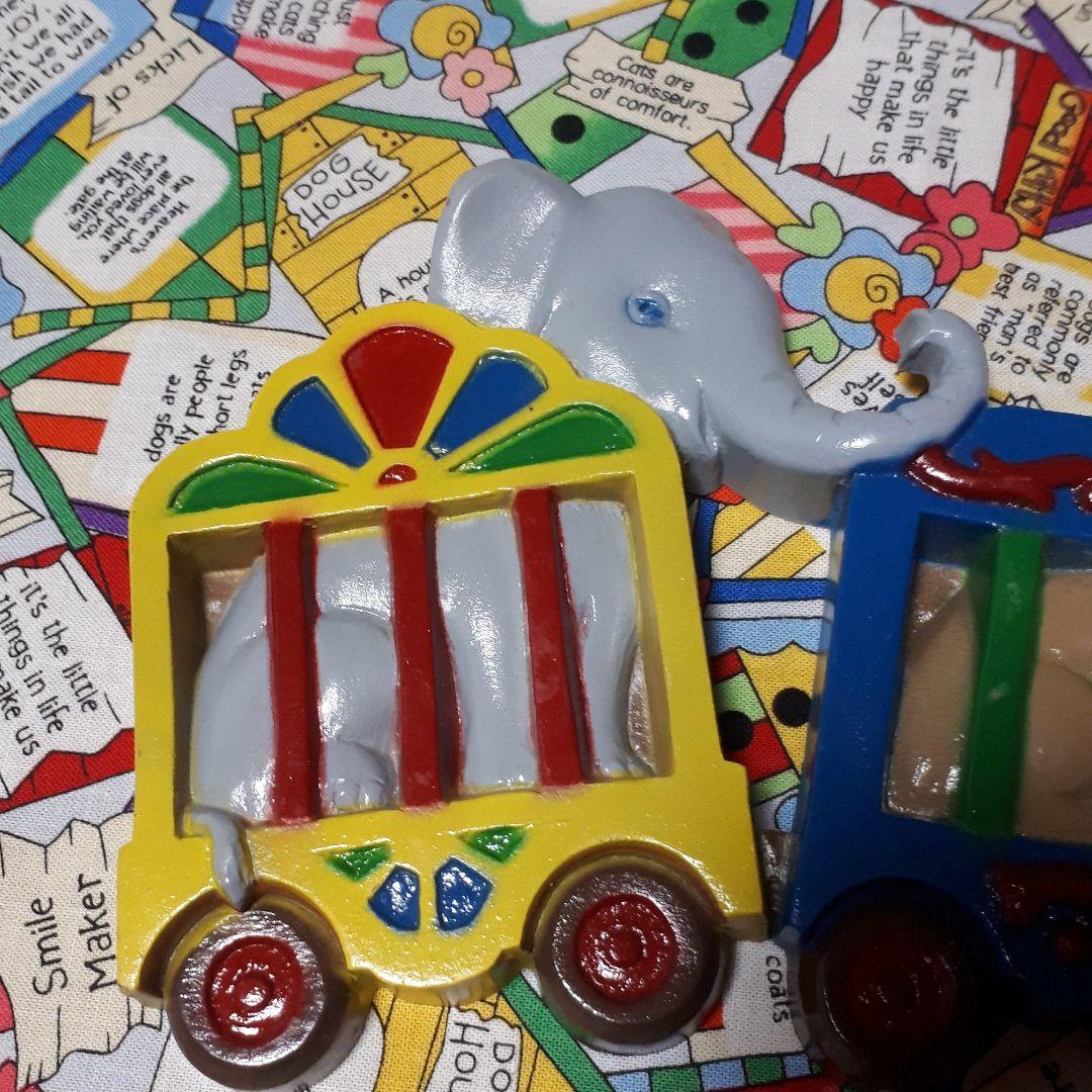 USA　ヴィンテージ　 バーウッド 　アニマルサーカストレイン 　ウォールデコ