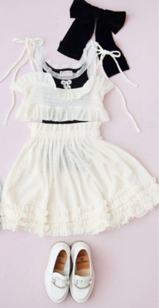 Katie DREAMY DUO キャミソール　オフホワイト　フリーサイズ