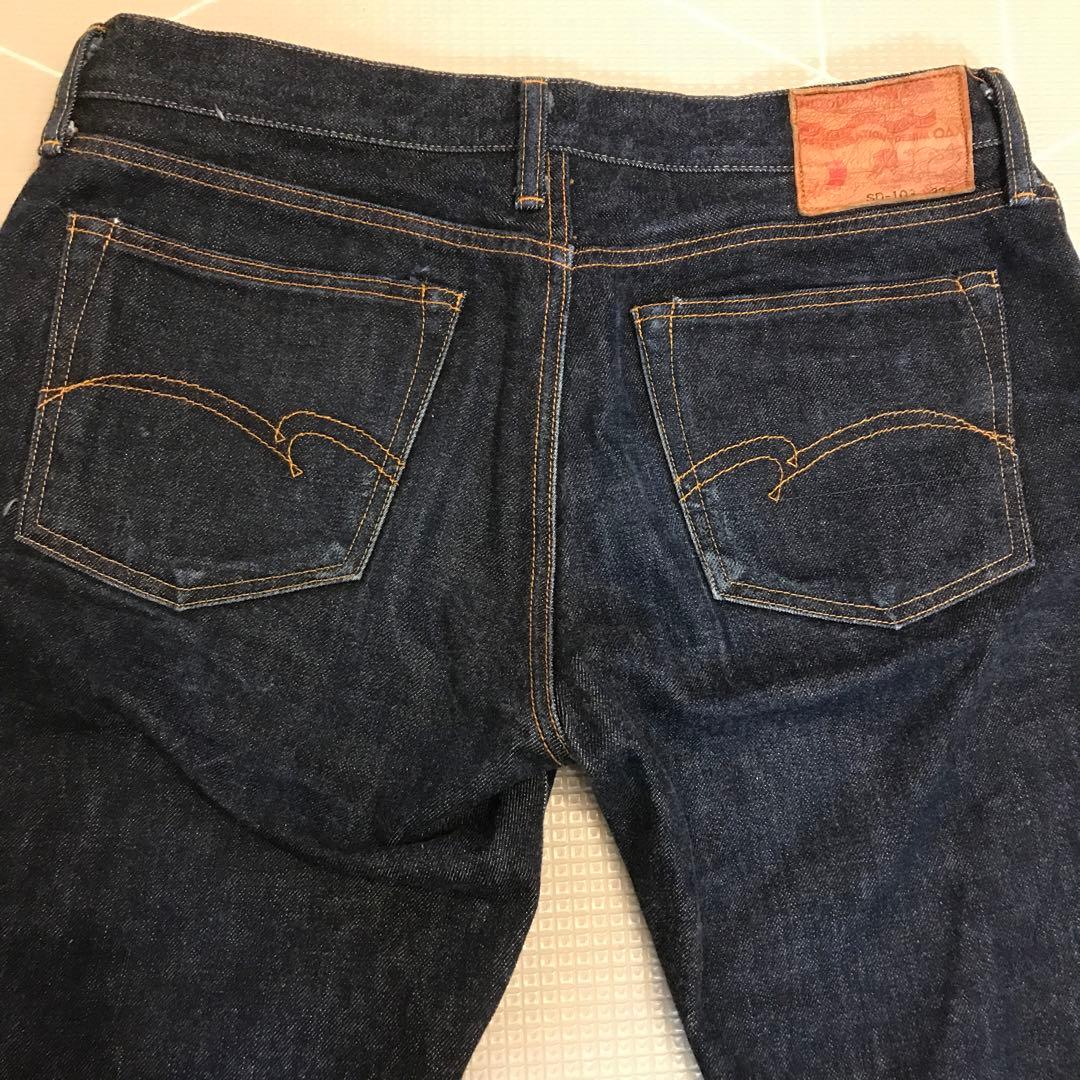 【ダルチザン美品】SD-103　サイズ32育てられるデニム　経年変化