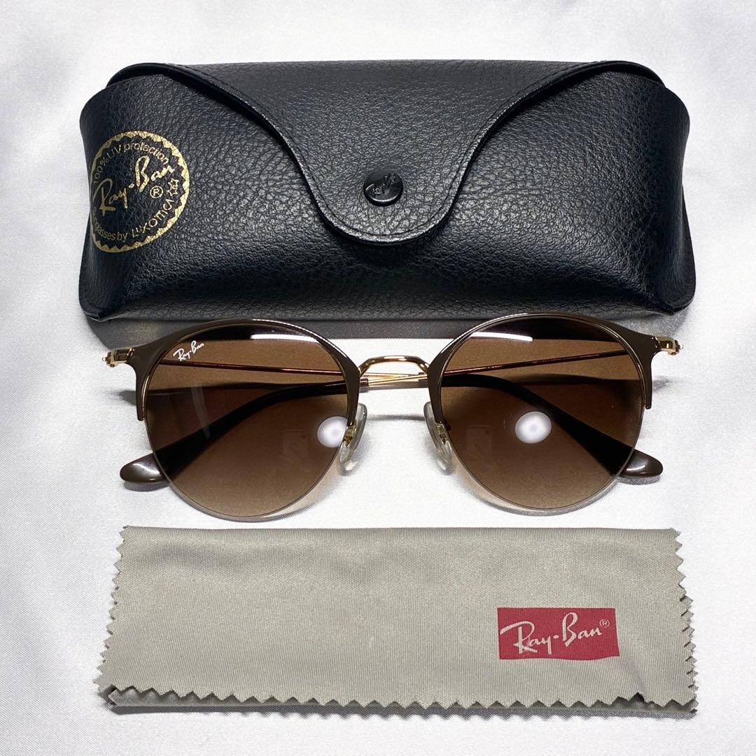 RB3578 レイバン サングラス クラブマスター ラウンド ブラウン 茶色 丸