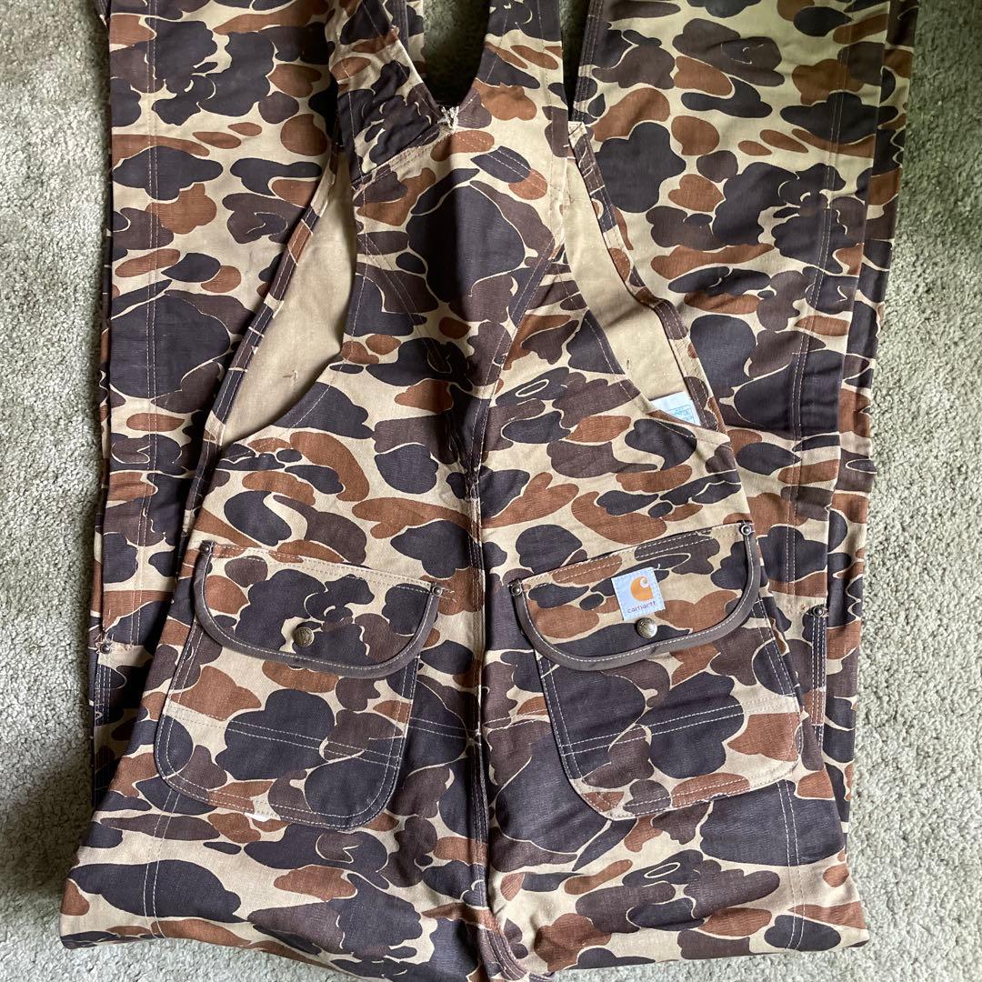 carharttカーハート　100周年　80s オーバーオール　カモ　ダブルニー
