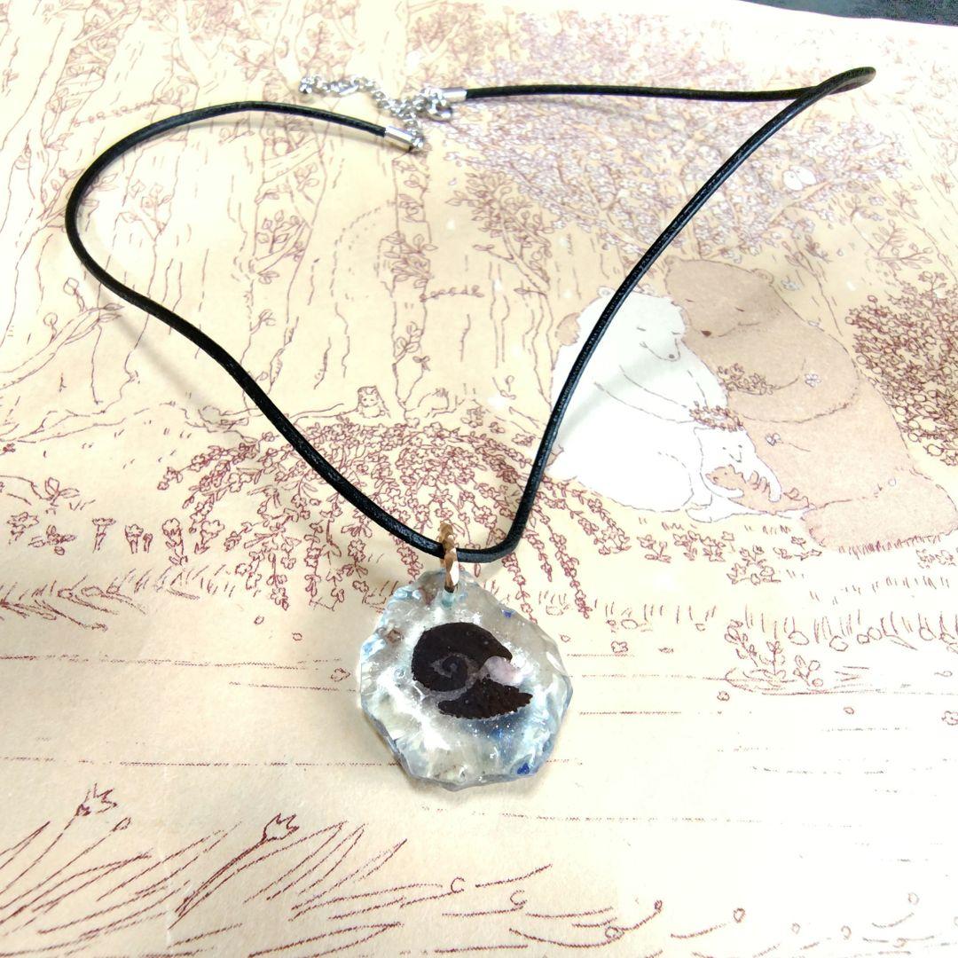 ナカダマサヒデ 1cmの宇宙 ガラス彫刻 ペンダント スケーリーフット