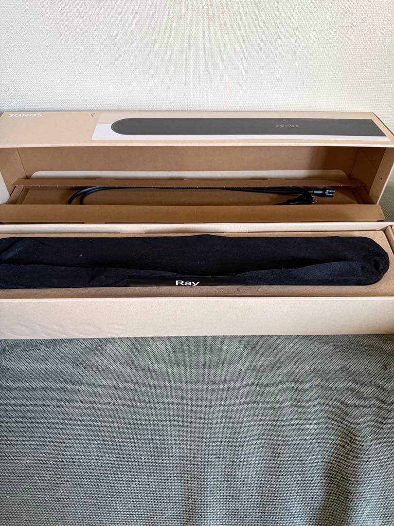 SONOS Ray ブラック ワイヤレススピーカー　サウンドバー　箱・付属品あり