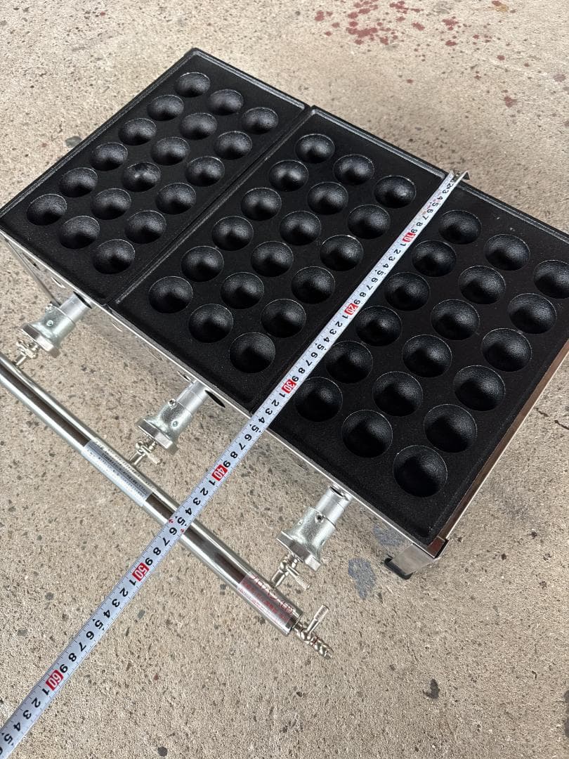 新品　業務用　たこ焼器　3連　大玉　18穴　プロパンガス　イベント　屋台⑴