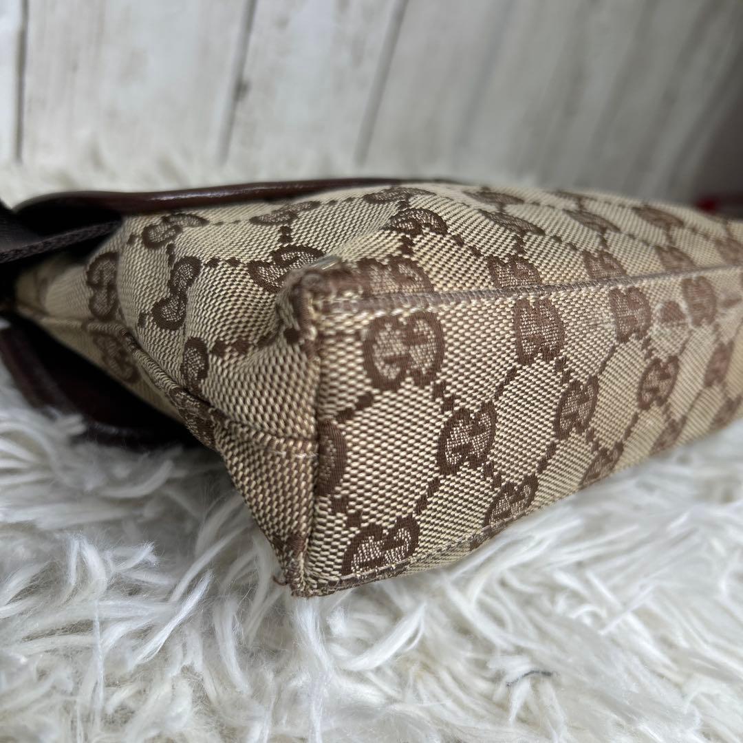 GUCCI GGキャンバス ジャッキー ウエストバッグ ボディーバッグ　茶色