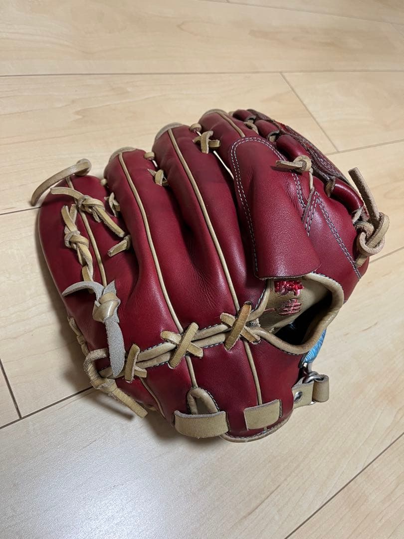 ミズノプロ　硬式投手用グローブ　石川モデル　HAGA JAPAN 袋付き