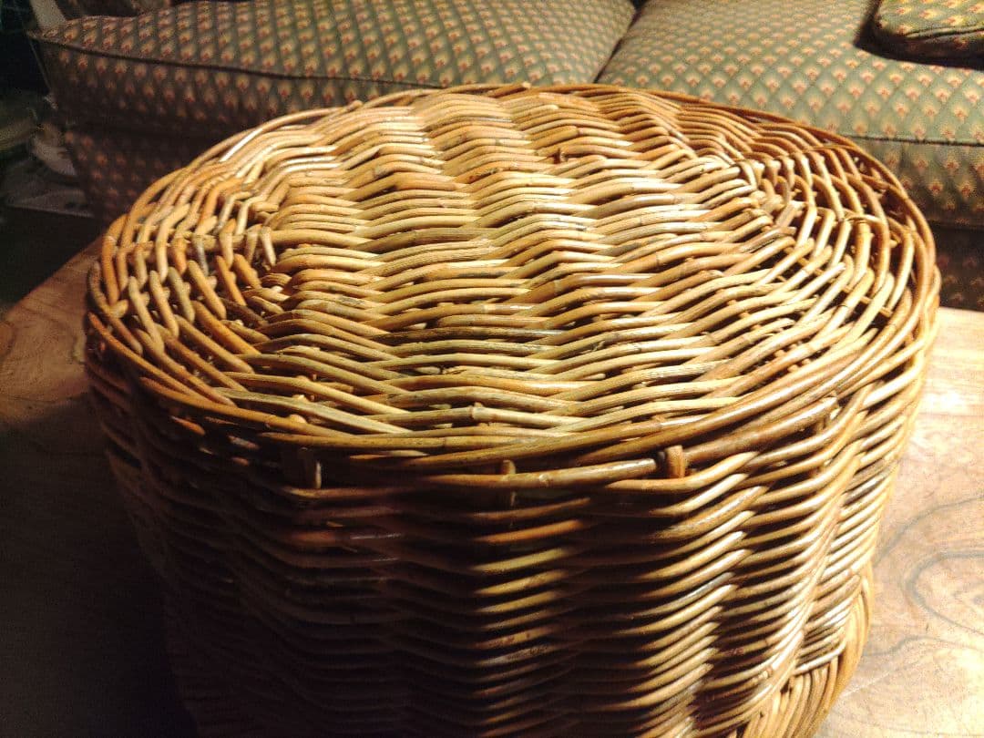 michiko様　籐 バスケット かご　ラタン　アンティーク　ヴィンテージ