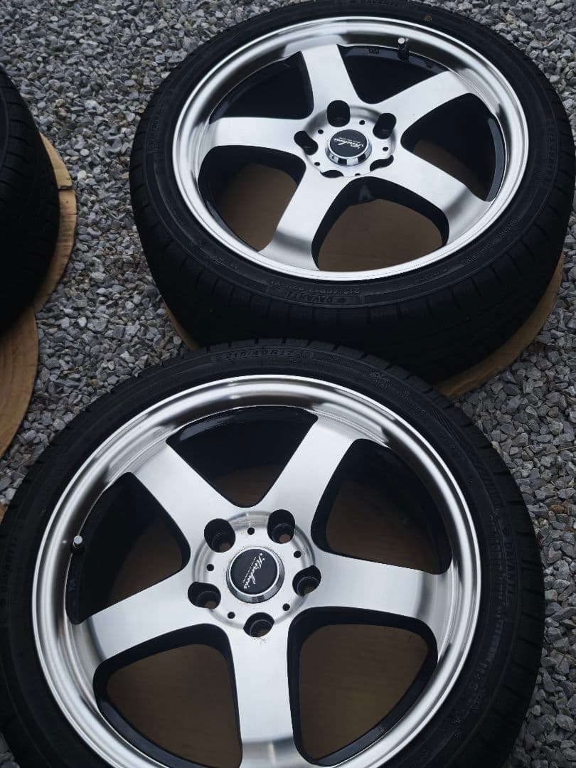 17インチ シルバーアルミホイール 5スポーク