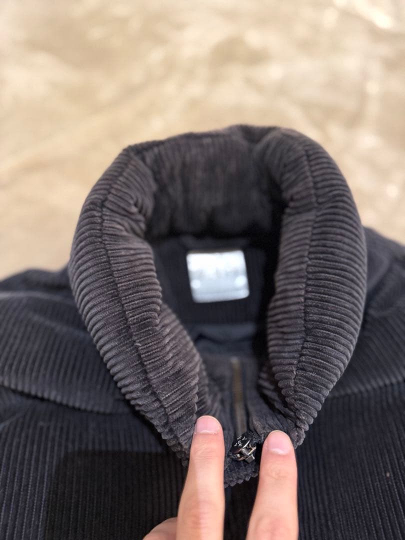 【Chfhrto1】ZARA コーデュロイ ダウンジャケット ブラック