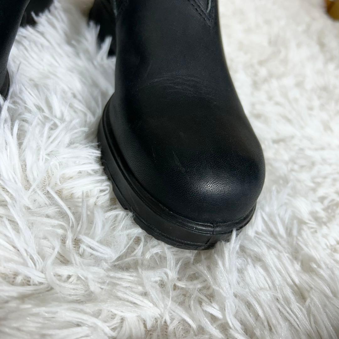 美品✨ブランドストーン サイドゴアブーツ ローカット ブラック 23.5cm