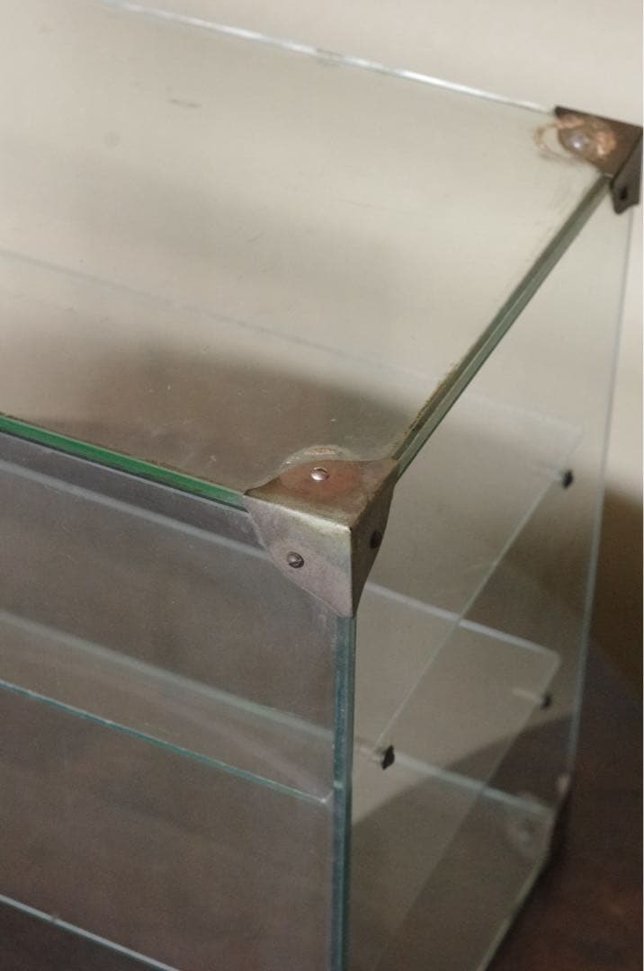 ※直接引取可能※ 店舗什器 透明ガラス 3段ディスプレイケース